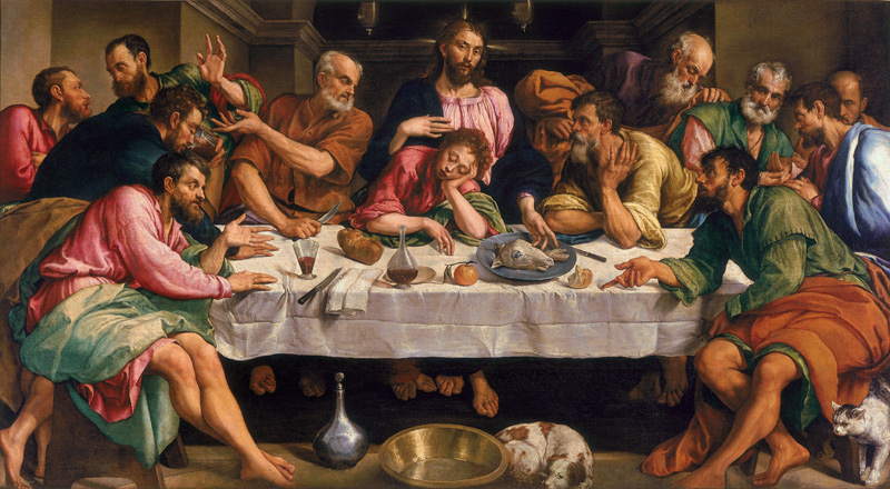 Das letzte Abendmahl von Jacopo Bassano