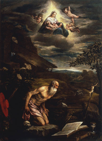 J.Bassano, Maria u.Hl.Hieronymus von Jacopo Bassano