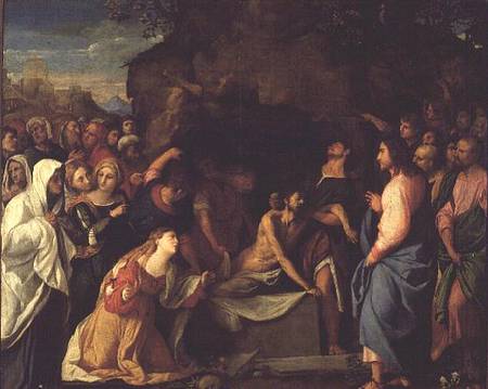 The Resurrection of Lazarus von Jacopo Palma