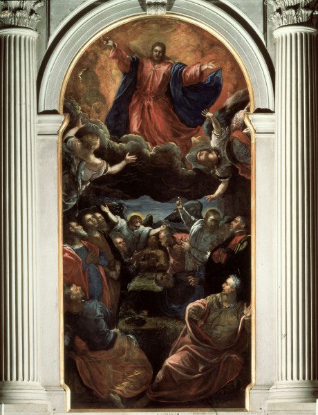 Ascension of Christ / Tintoretto School von Jacopo Robusti Tintoretto