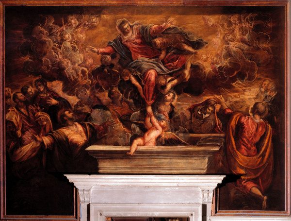 Assumption of Virgin / Tintoretto von Jacopo Robusti Tintoretto
