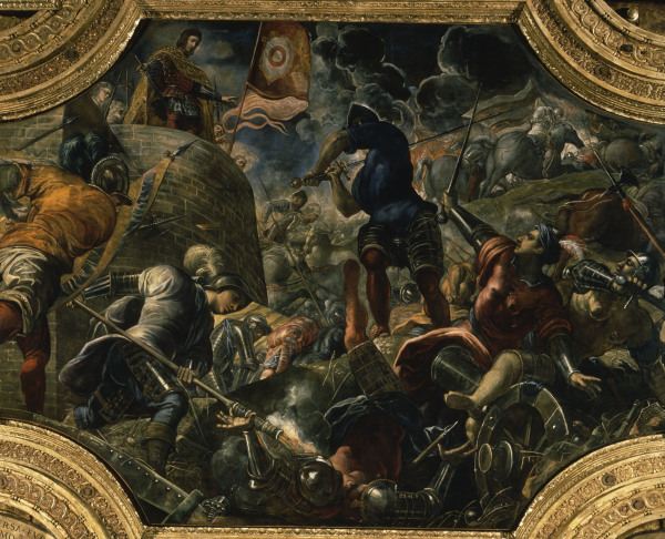 Defence of Brescia 1438 / Tintoretto von Jacopo Robusti Tintoretto