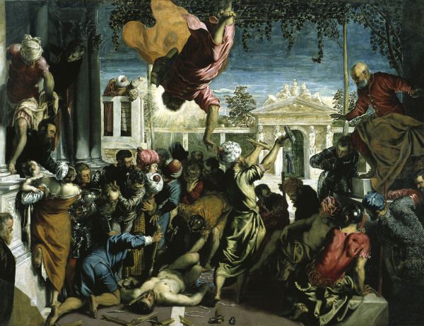 Miracle of St.Mark / Tintoretto / 1548 von Jacopo Robusti Tintoretto