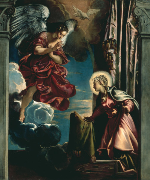 Tintoretto / Annunciation von Jacopo Robusti Tintoretto