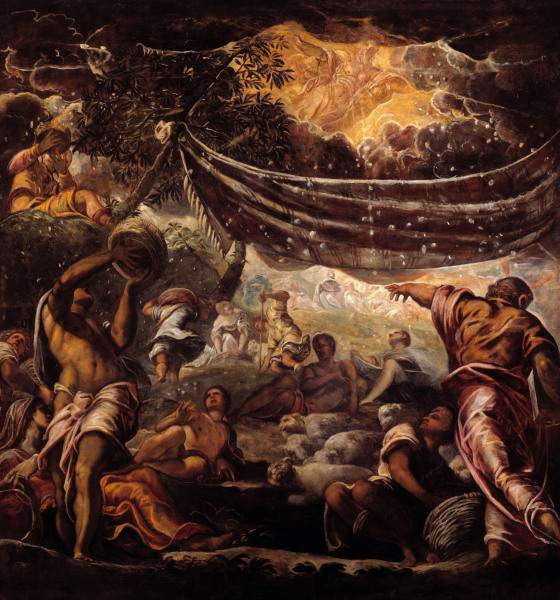 Tintoretto / The Manna Harvest von Jacopo Robusti Tintoretto