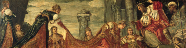 Tintoretto, Esther before Ahasuerus von Jacopo Robusti Tintoretto