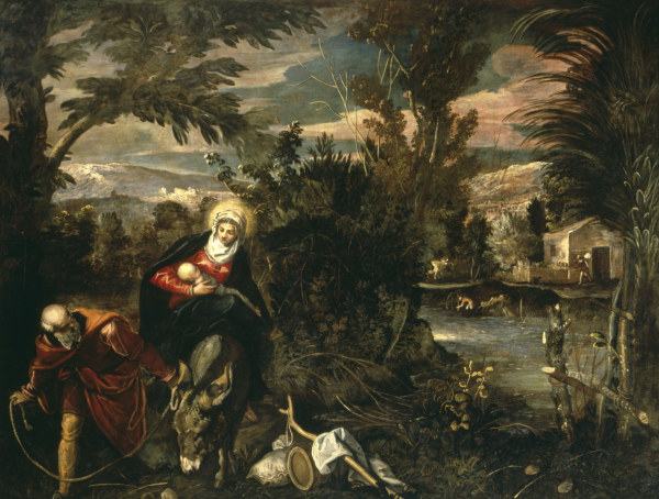 Tintoretto, Flight to Egypt von Jacopo Robusti Tintoretto