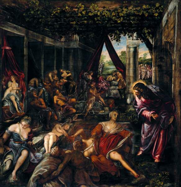 Tintoretto, Healing Sick in Bethesda von Jacopo Robusti Tintoretto