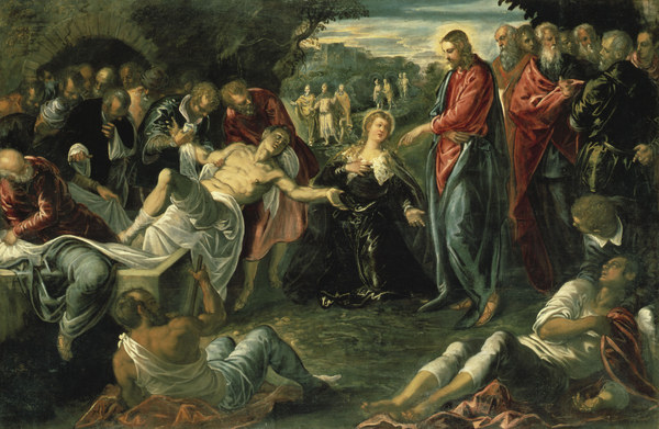 Tintoretto, Raising of Lazarus von Jacopo Robusti Tintoretto