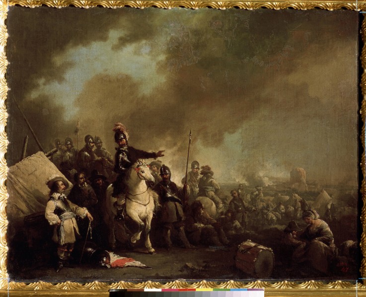 Heerlager während der Belagerung von Jacques Courtois