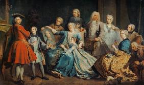 Madame Mercier (1683-1750) Surrounded by her Family 1731
