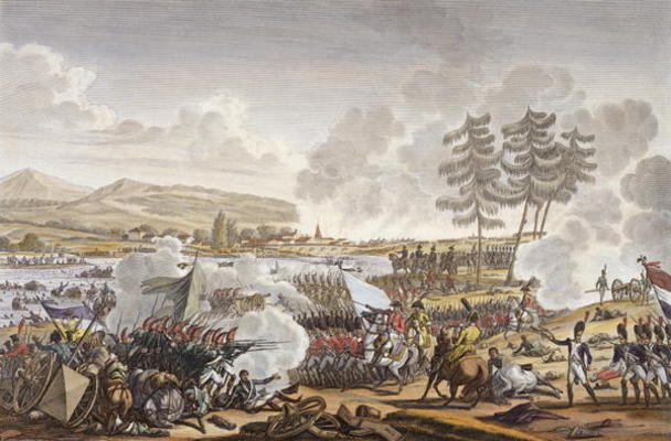 The Battle of Friedland, 14 June 1807, engraved by Francois Pigeot (b.1775) (aquatint) von Jacques Francois Joseph Swebach