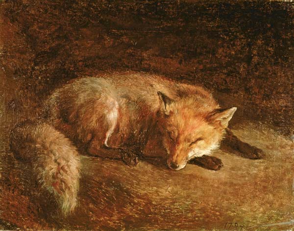Sleeping Fox von Jacques-Laurent Agasse