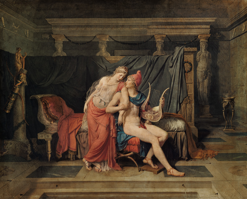 Die Liebe von Paris und Helena. von Jacques Louis David