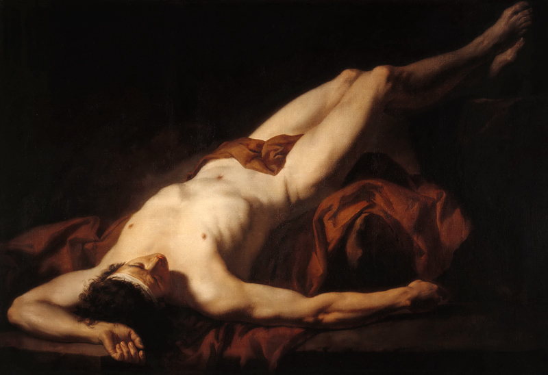 Männlicher Akt (Hektor) von Jacques Louis David