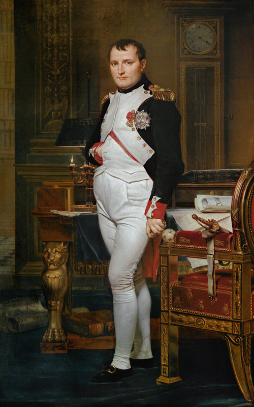 Napoleon Bonaparte (1769-1821) in his Study at the Tuileries von Jacques Louis David