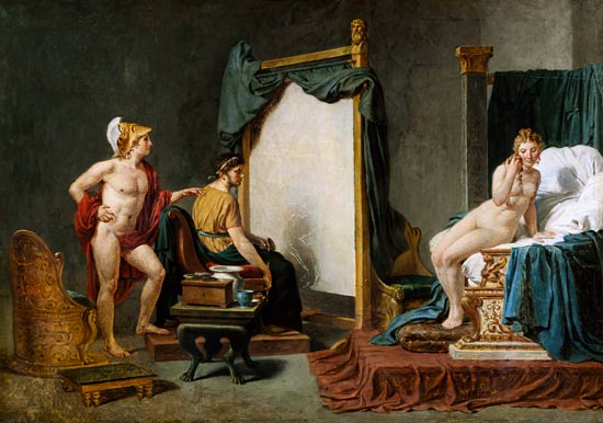 Apelles Painting Campaspe in the Presence of Alexander the Great (356-323 BC) von Jacques Louis David