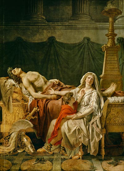 Die Trauer der Andromache von Jacques Louis David