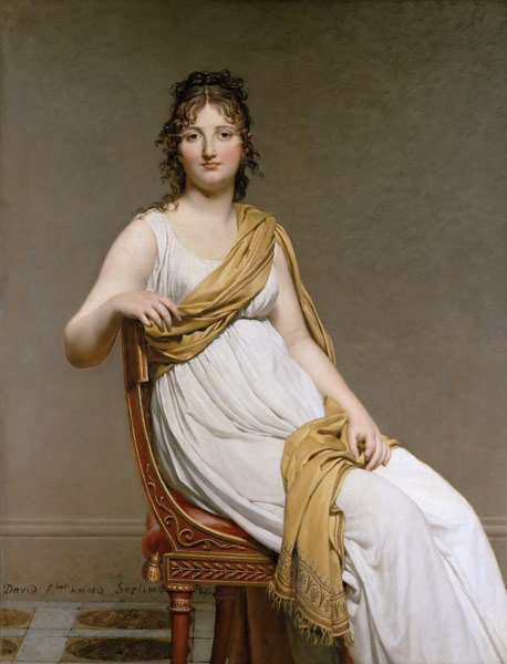 Porträt von Madame Raymond de Verninac, geb. Henriette Delacroix von Jacques Louis David