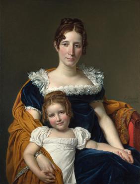 Portrait der Gräfin Vilain XIIII mit ihrer Tochter 1816