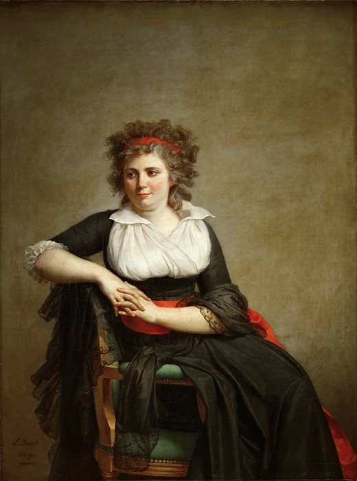 Robertine Tourteau, Marquise d'Orvilliers (1772-1862) von Jacques Louis David