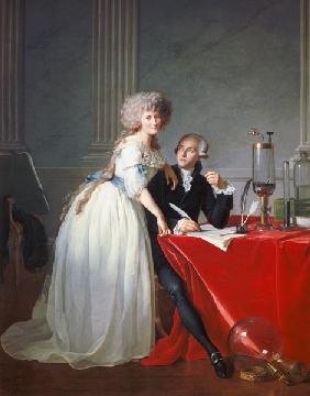 Antoine Laurent de Lavoisier und seine Frau 1788