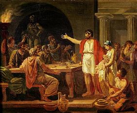 Study for Lycurgus Showing the Ancients of Sparta their King