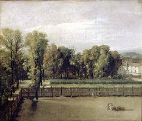 View of the Luxembourg Gardens in Paris 1794