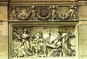 Relief depicting an allegory of the signing of the Treaty of Presburg 26th Decem