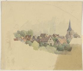 Dorf mit Kirche