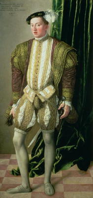 Archduke Ferdinand of Tirol (1529-95), son of the Holy Roman Emperor Ferdinand I (1503-64), 1548 von Jakob Seisenegger