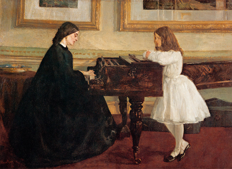 At the Piano von James Abbott McNeill Whistler