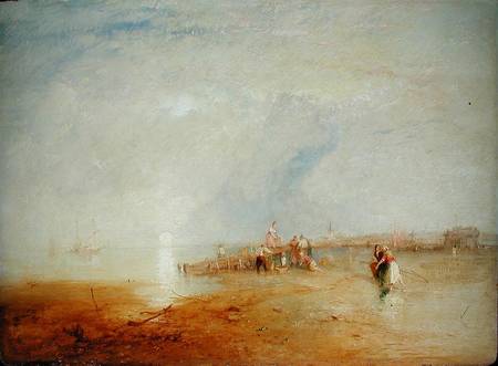 Whitstable Sands with Women Shrimping von James Baker Pyne