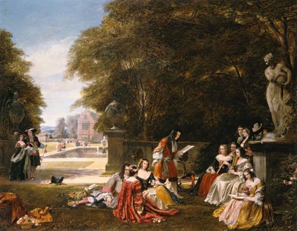 Gartenfest in Summer-Hill zu Zeiten Charles II. von James Digman Wingfield