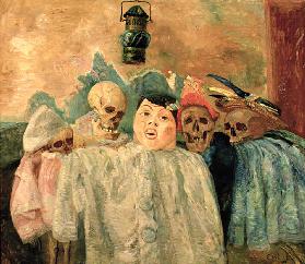 Pierrot und Skelette, 1907 1907