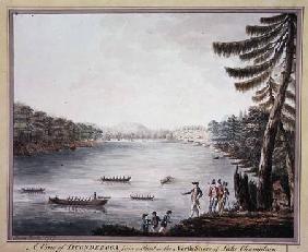 A View of Ticonderoga from a point on the north side of Lake Champlain 1777