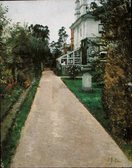 The Garden of the artist's house von James Jacques Tissot