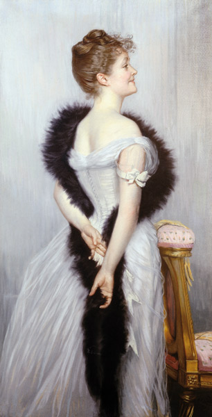 Portrait der Vicomtesse De Montmorand (1863-1924) von James Jacques Tissot