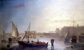 View on the Thames (panel)