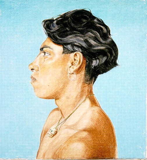 Portrait of Pancho, 1985 (oil on canvas)  von  James  Reeve