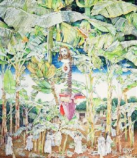Miraculous Vision of Christ in the Banana Grove, 1989 (oil on canvas) 