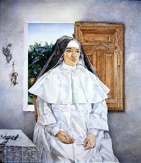 Portrait of Sister Nambo, 1990 (oil on canvas) 