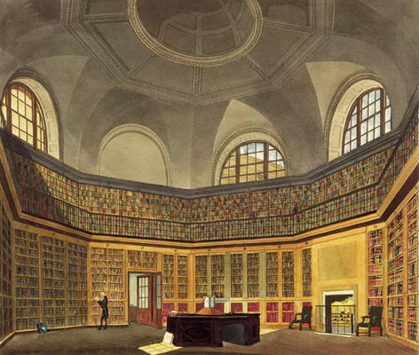 The King's Library, Buckingham House, from 'The History of the Royal Residences', engraved by R.G. R von James Stephanoff