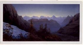 Dawn in the Alps 1875  on
