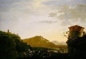 Landscape (oil on canvas) 1328