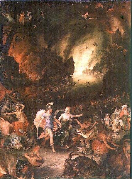 Aeneas in Hades (detail) von Jan Brueghel d. Ä.