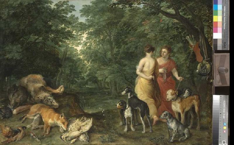 Dianas Nymphen nach der Jagd von Jan Brueghel d. Ä.