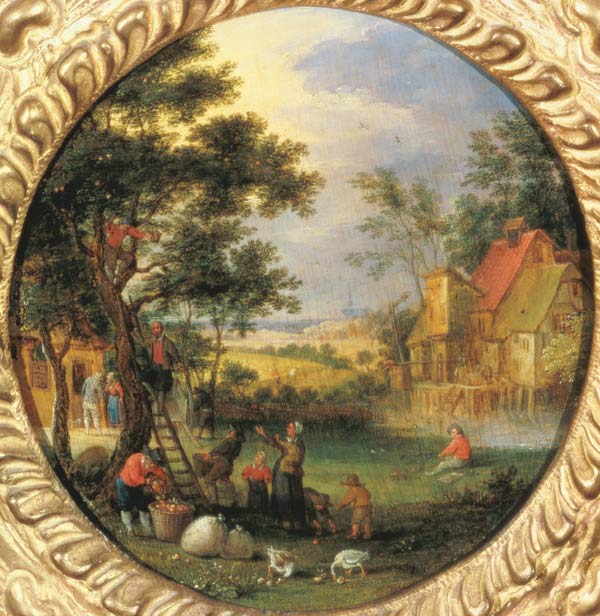 Apfelernte (Miniatur) von Jan Brueghel d. Ä.