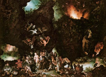 The Temptation of St. Anthony - Hell 1594