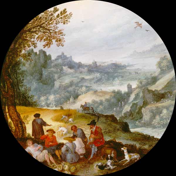 J.Brueghel d.Ä./ Die Ernte/ um 1594 von Jan Brueghel d. J.